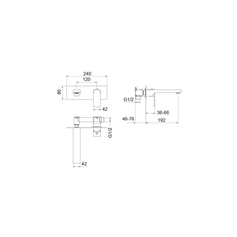 Cмеситель для раковины Aquatek ЛИРА AQ1413CR Хром