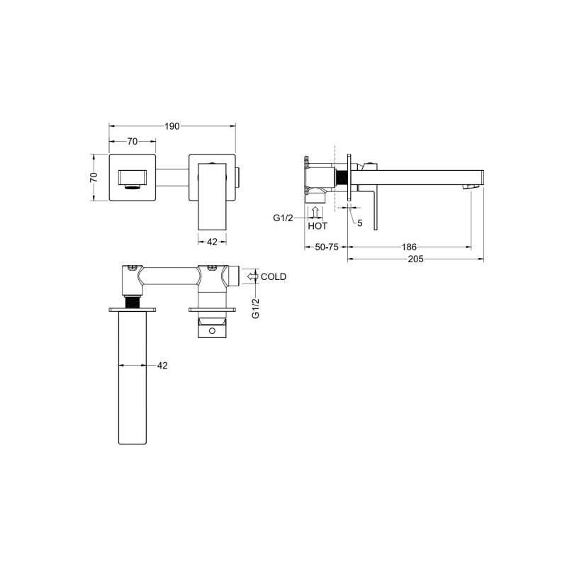 Cмеситель для раковины Aquatek ЛИБРА AQ1613CR Хром