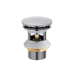 Донный клапан Aquatek AQ6002CR click-clack Хром