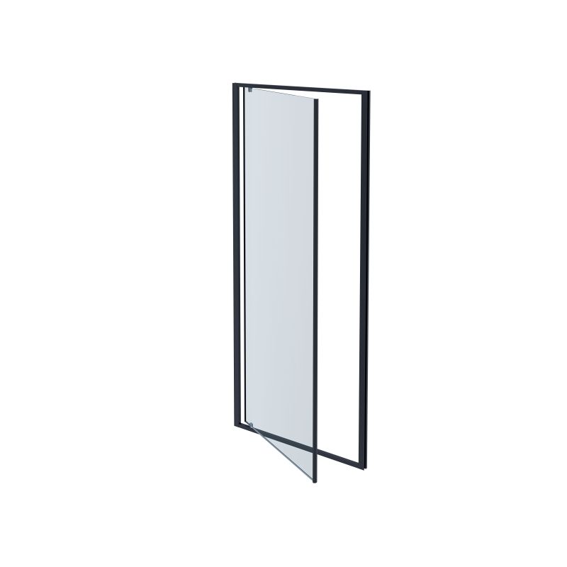 Душевая дверь Aquatek 100 AQ ARI PI 10020BL профиль Черный стекло прозрачное