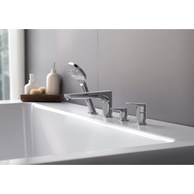 Смеситель на борт ванны на 4 отв. Aquatek AQ1148CR БЕТТА