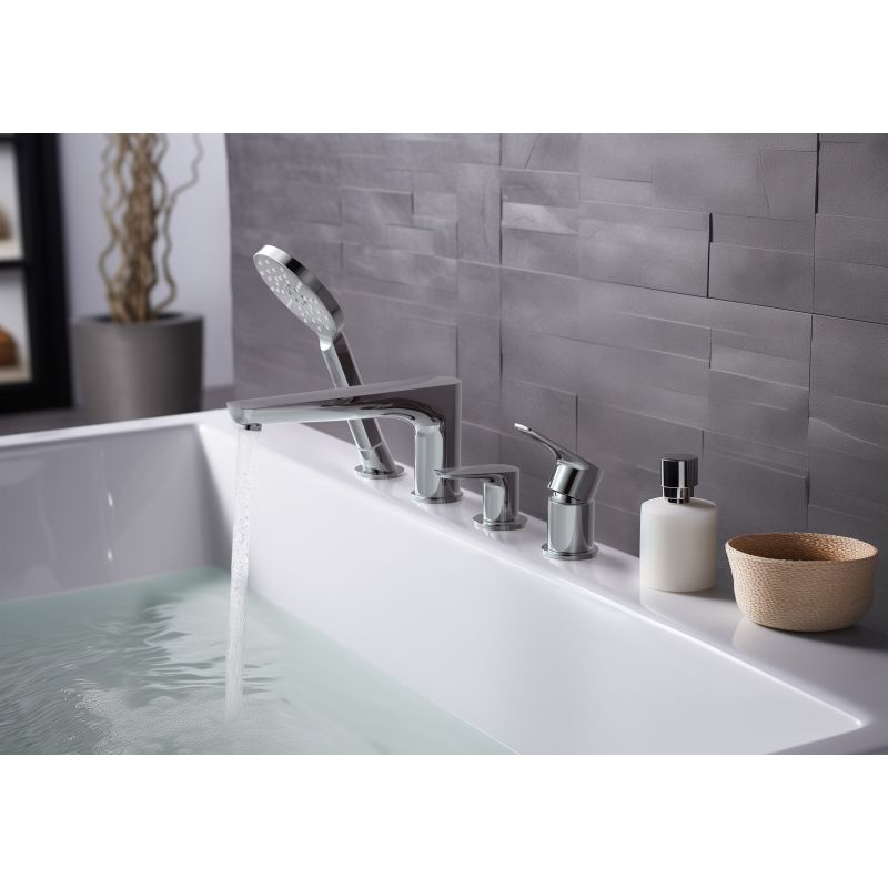 Смеситель на борт ванны на 4 отв. Aquatek AQ1148CR БЕТТА