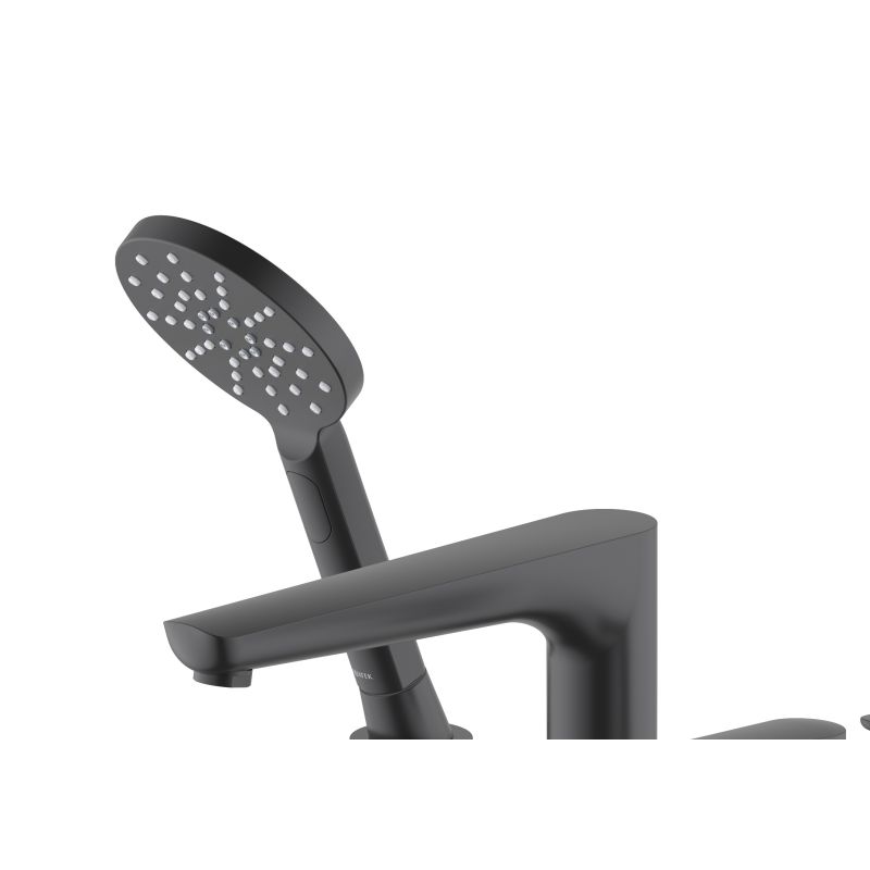 Смеситель на борт ванны на 4 отв. Aquatek, матовый черный AQ1148MB БЕТТА