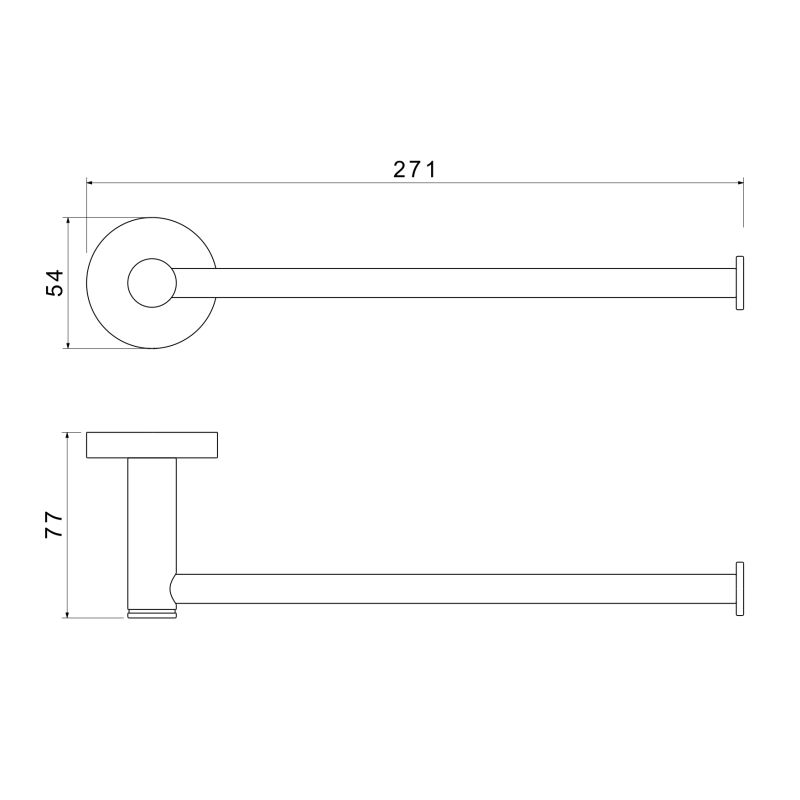 Полотенцедержатель Aquatek AQ4119CR ЕВРОПА