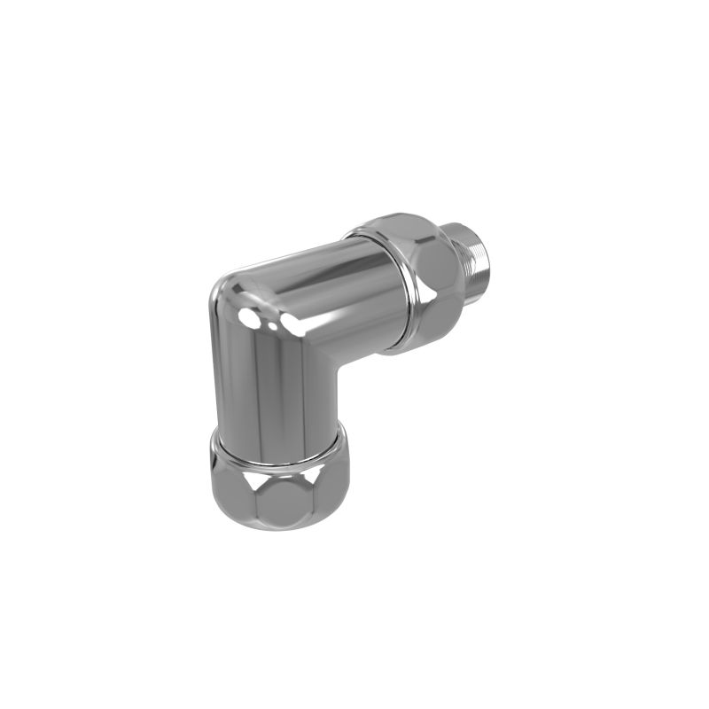 Комплект фитингов для нижнего подключения водяных полотенцесушителей типа лесенка Aquatek ( уголок со сгоном 3/4х1/2 - 2 шт + эксцентрик 3/4х1/2 - 2 шт + отражатель 3/4 - 2 шт), цвет хром