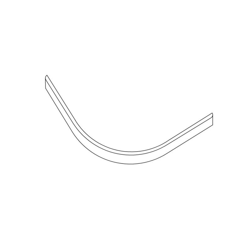 Панель для поддона Aquatek 90 х 90 см, 1/4 круга, белая, EKR-F0000064