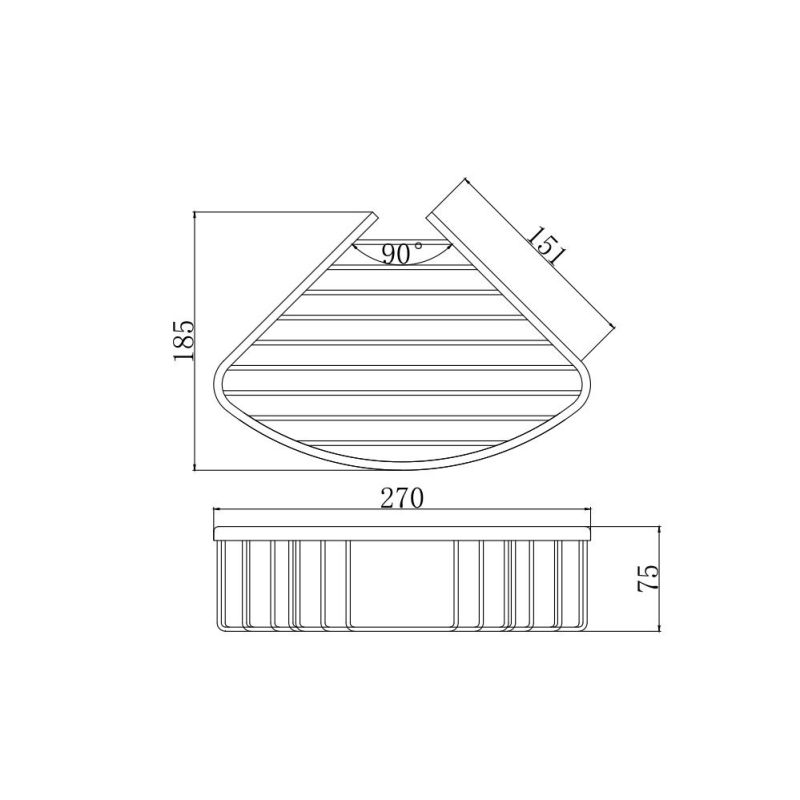 Угловая полка Aquatek AQ4006CR ВЕГА 