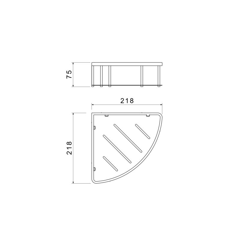 Угловая полка Aquatek AQ4926CR 