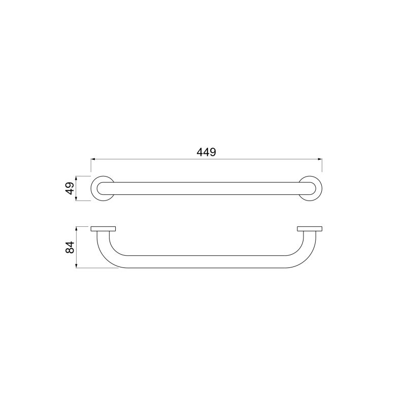 Поручень 450 мм Aquatek AQ4995CR 