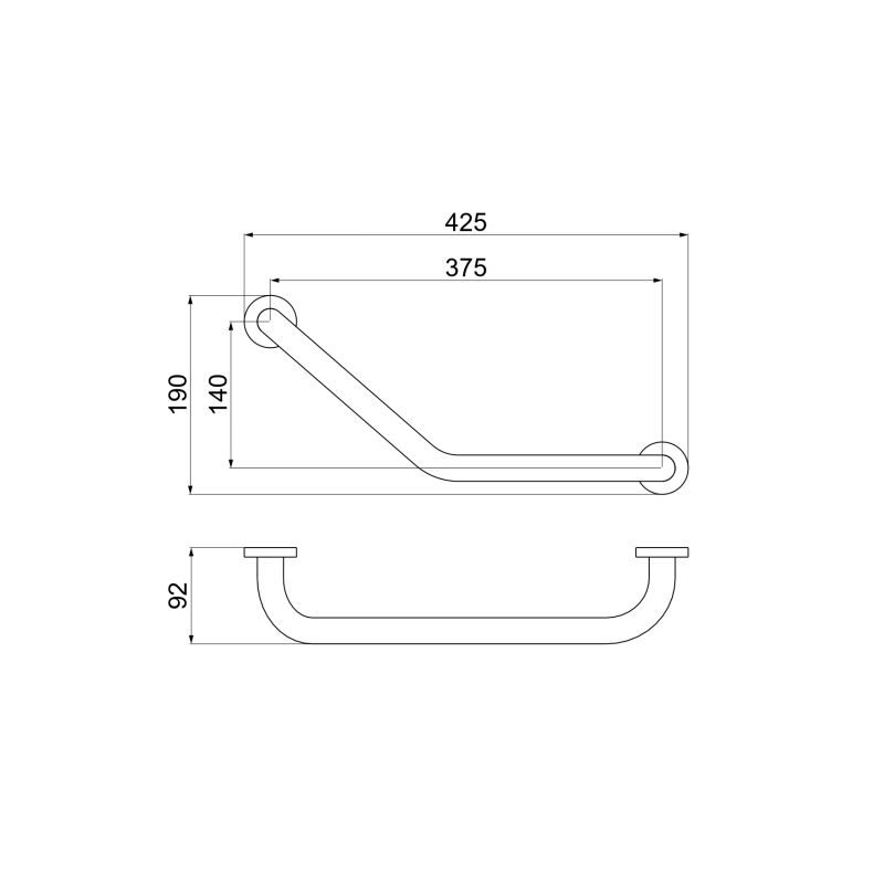 Поручень 425 мм Aquatek AQ4997CR 