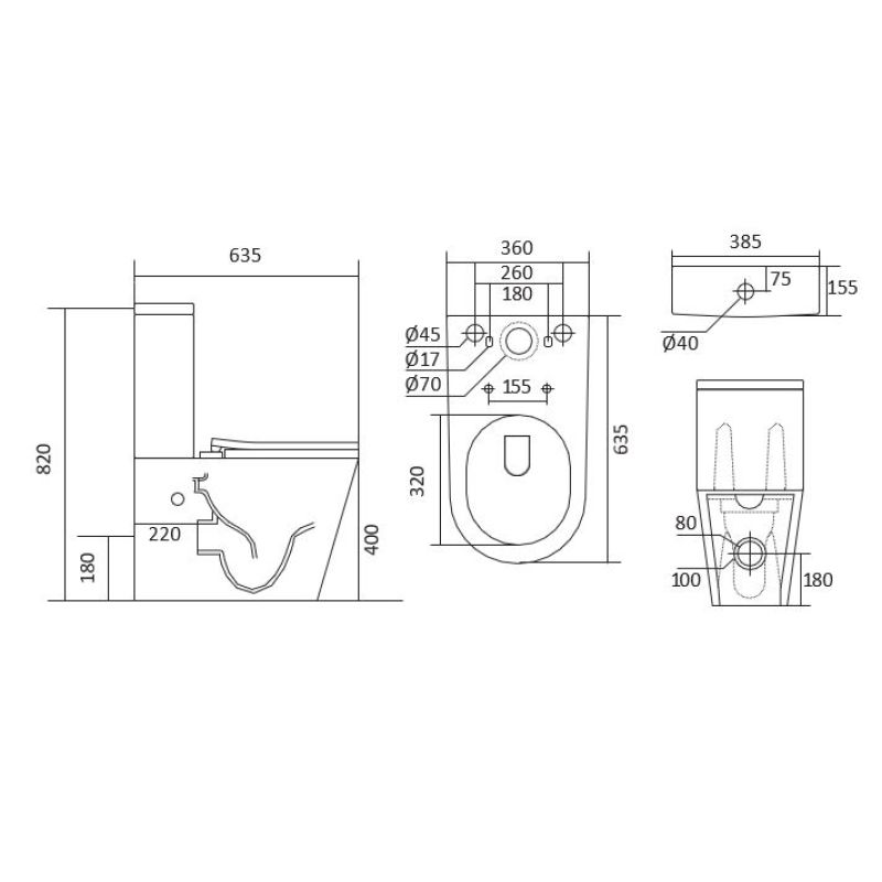 Унитаз компакт Aquatek Либра New AQ1263N-00 Белый с бачком и сиденьем Микролифт
