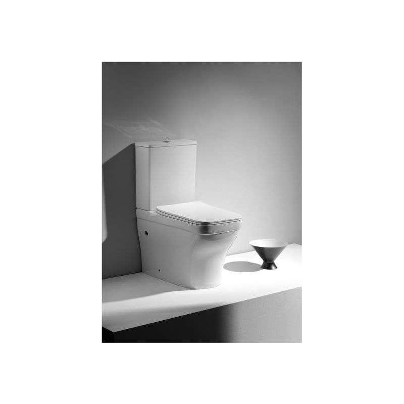 Унитаз компакт Aquatek Амадео AQ2914-00 Белый с бачком и сиденьем Микролифт