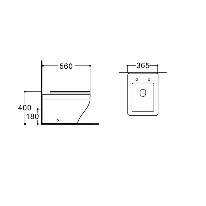 Унитаз Aquatek Амадео AQ1964-00 приставной с сиденьем Микролифт
