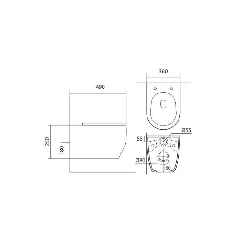 Унитаз Aquatek Европа AQ1106-00 подвесной с сиденьем Микролифт