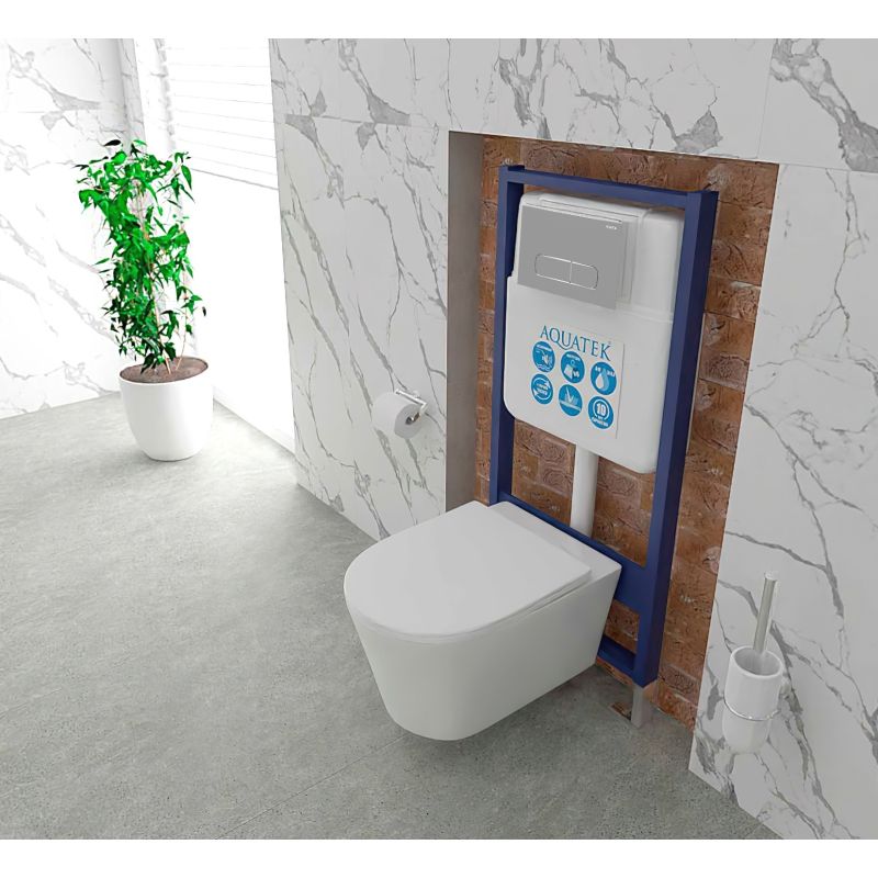 Инсталляция для подвесного унитаза Aquatek Standart 50 INS-0000012, 1130*500*100 мм