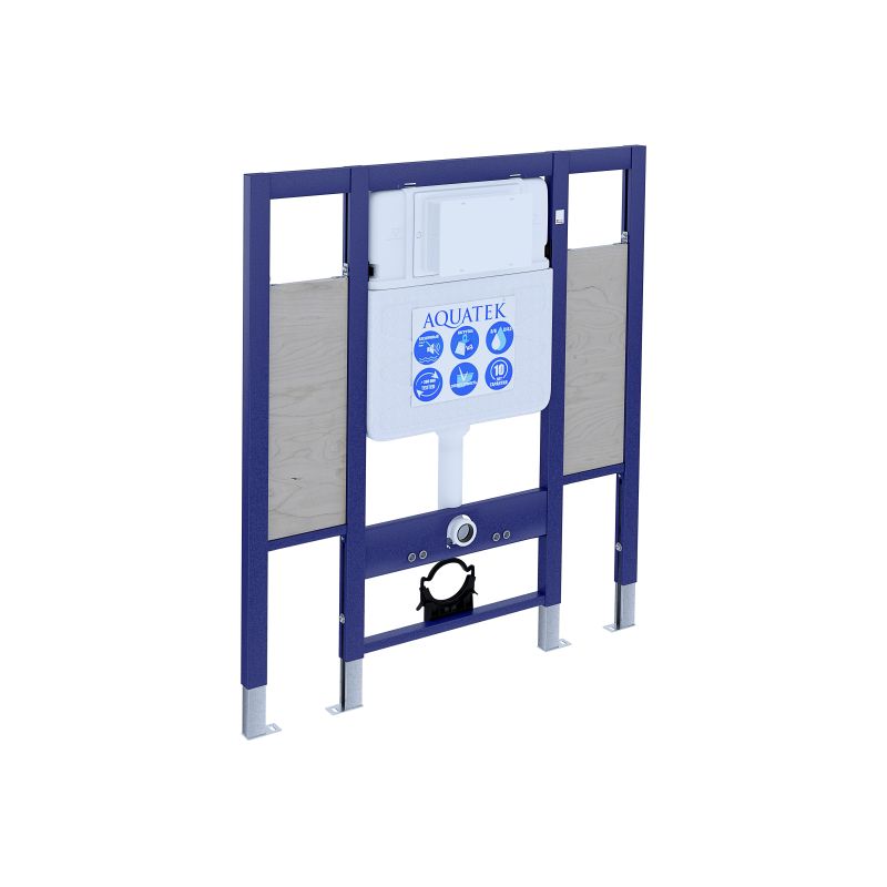 Инсталляция для подвесного унитаза для лиц с ограниченными возможностями (для установки поручней и опор) Aquatek INS-0000015, 1130*950*100 мм