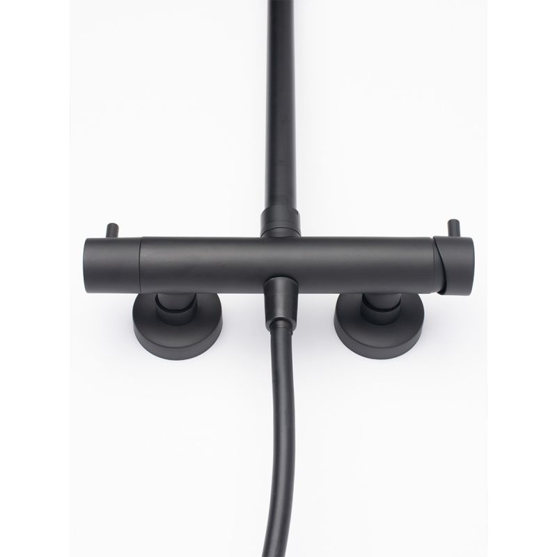 Душевая система AQUAme AQM8001MB Черная матовая