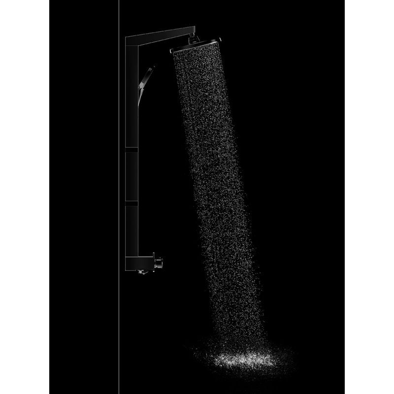 Душевая система AQUAme AQM8005B с термостатом Черная матовая