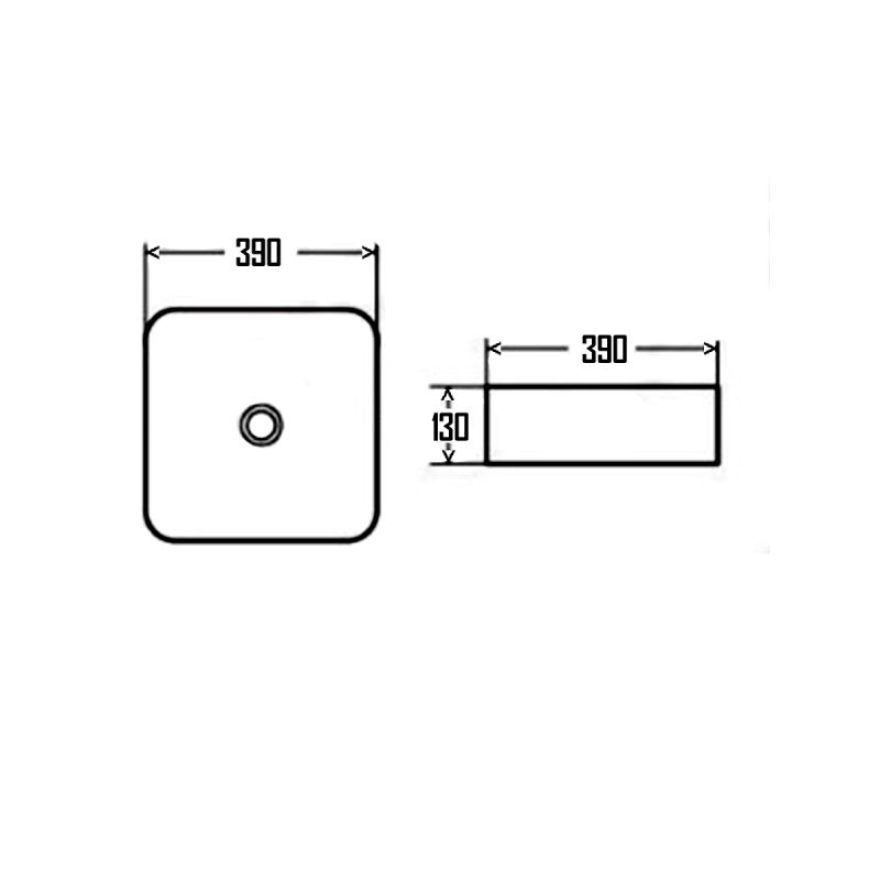 Раковина-чаша AQUAme 39 AQM5011 Белая глянцевая