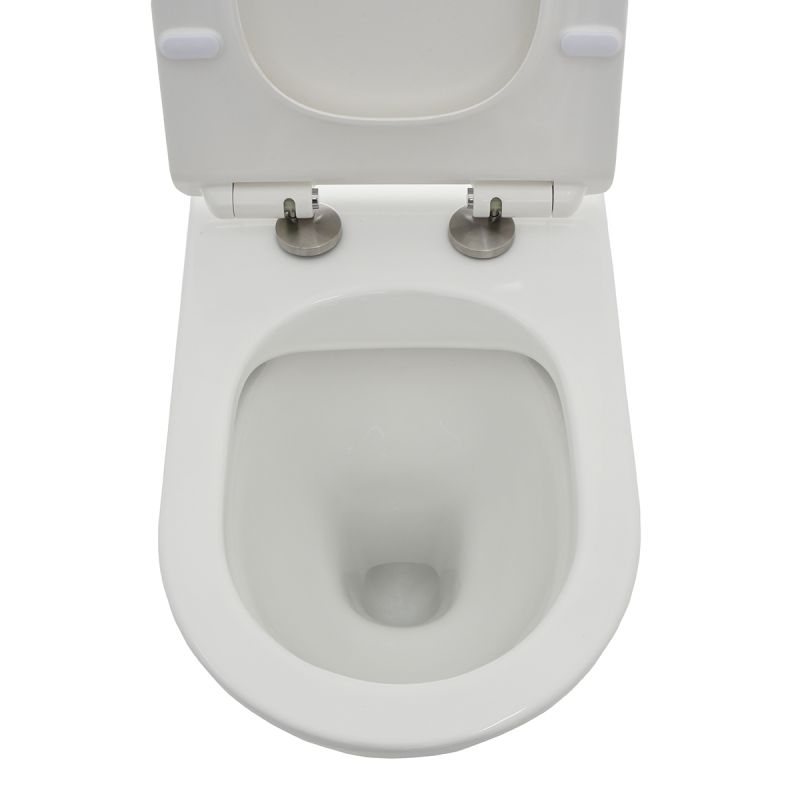 Унитаз AQUAme AQM3001 приставной Белый глянец с сиденьем Микролифт