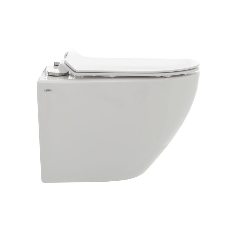 Унитаз AQUAme AQM2002 подвесной Белый глянец с сиденьем Микролифт
