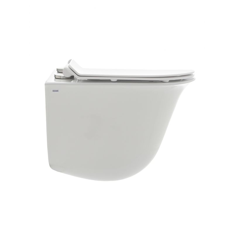 Унитаз AQUAme AQM2005 подвесной Белый глянец с сиденьем Микролифт