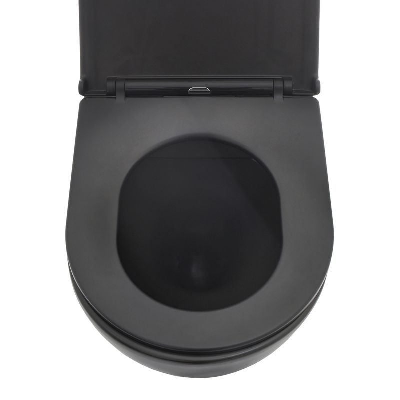 Унитаз AQUAme AQM2002MB подвесной Черный матовый с сиденьем Микролифт