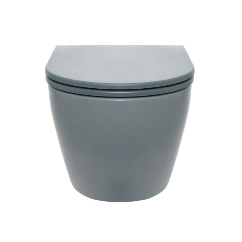 Унитаз AQUAme AQM2002MGR подвесной Серый с сиденьем Микролифт