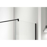 Душевая стенка Aquatek AQ WIW 09020GM, 90 см, Walk in, стекло прозрачное, профиль оружейная сталь