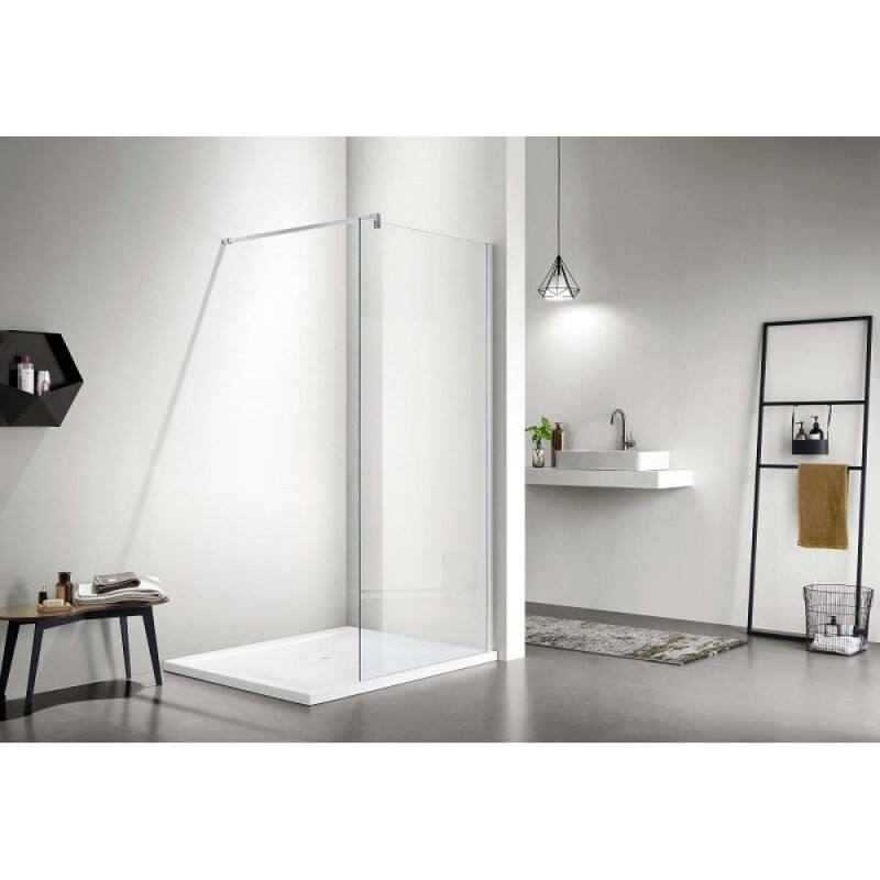 Душевая стенка Aquatek AQ WIW 11020CH, 110 см, Walk in, стекло прозрачное, профиль хром