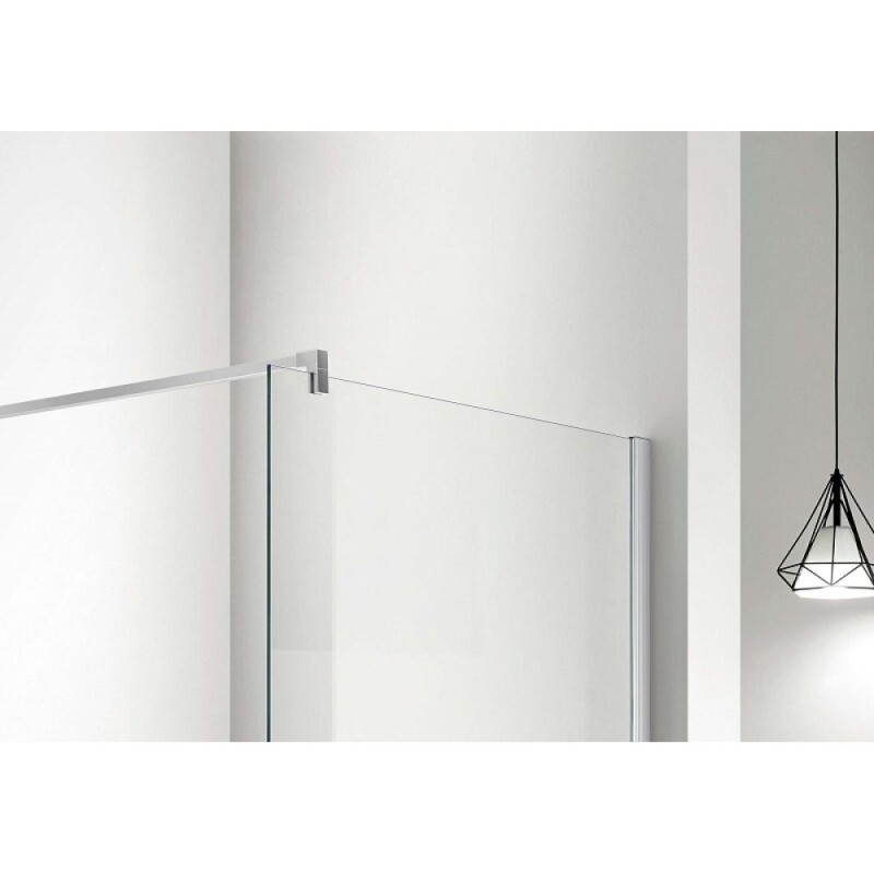 Душевая стенка Aquatek AQ WIW 11020CH, 110 см, Walk in, стекло прозрачное, профиль хром