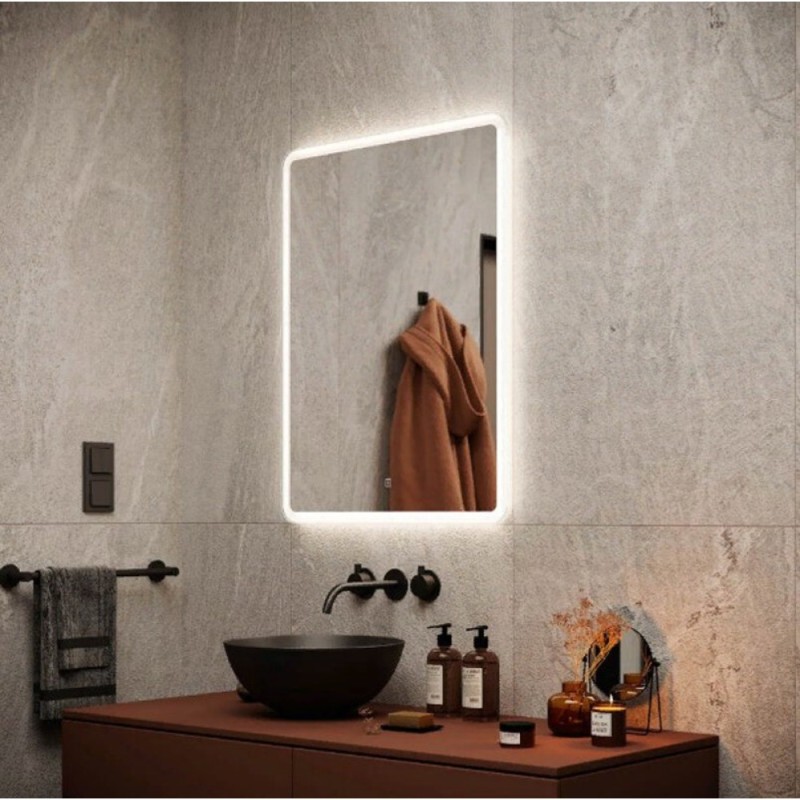 Зеркало Sancos Arcadia 60, с подсветкой, 60 х 80 см, AR600
