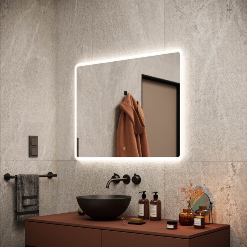 Зеркало Sancos Arcadia AR900 90, с подсветкой, 90 х 70 см