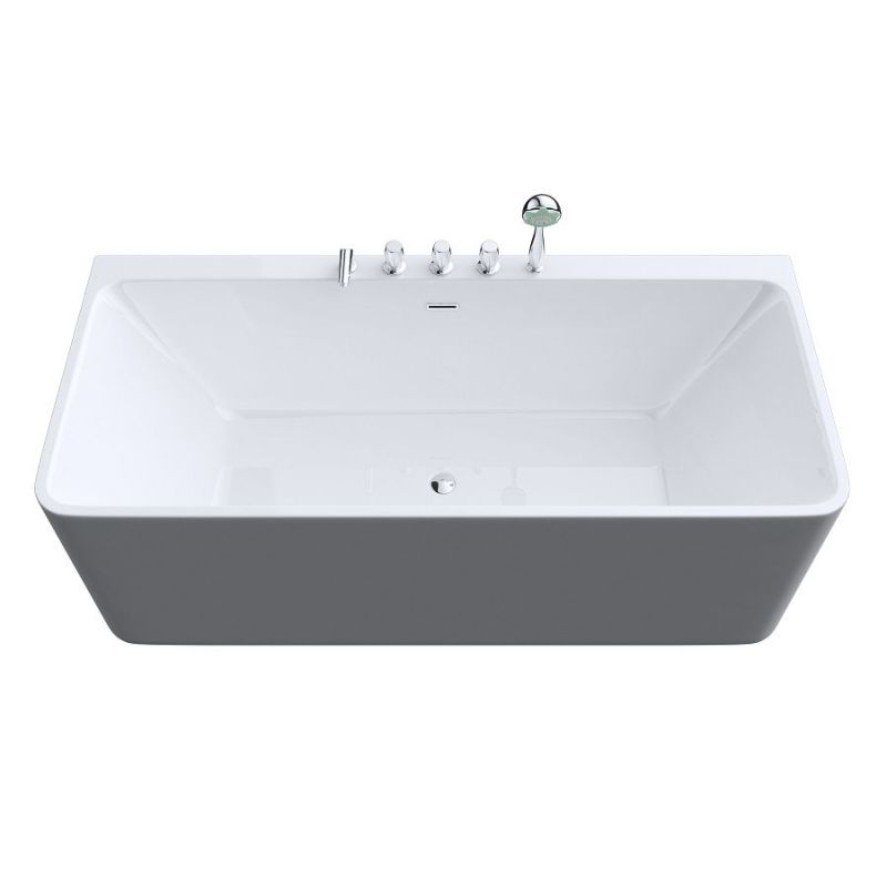 Акриловая ванна ARTMAX AM-601-1795-795 пристенная со сливом-переливом ,сифон в комплекте 