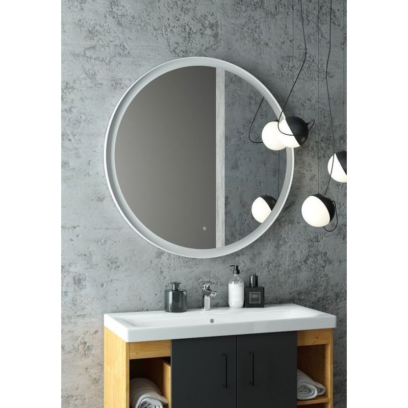 Зеркало с подсветкой ART&MAX Napoli AM-Nap-800-DS-F-White