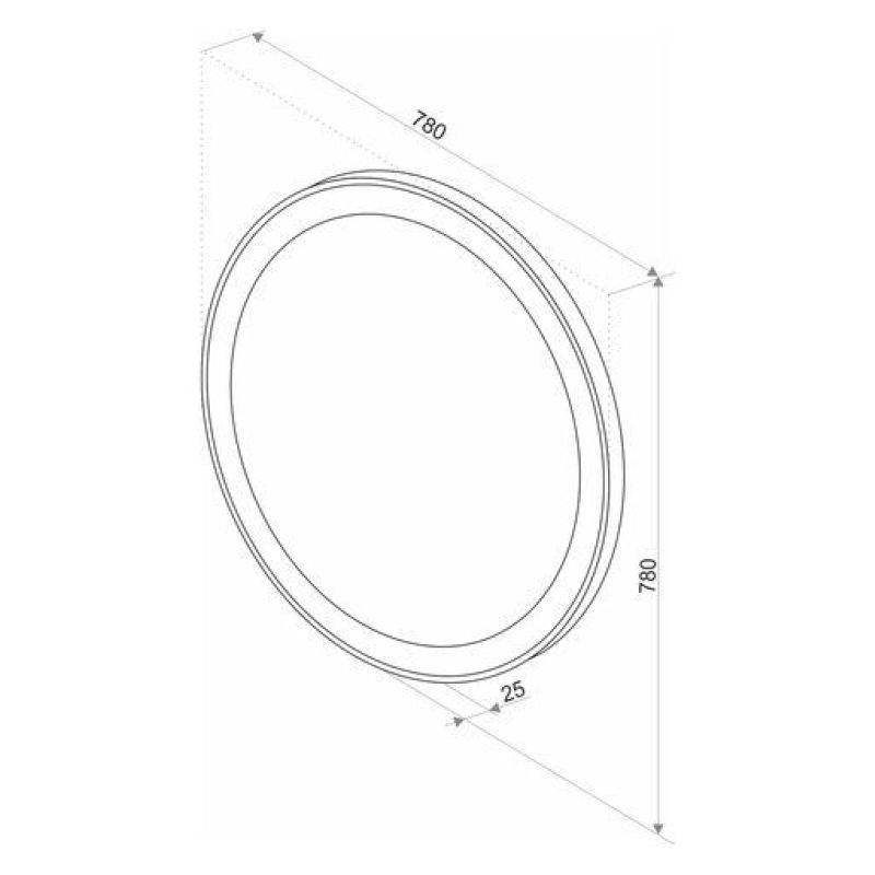 Зеркало с подсветкой ART&MAX BOLZANO AM-Boz-780-DS-F