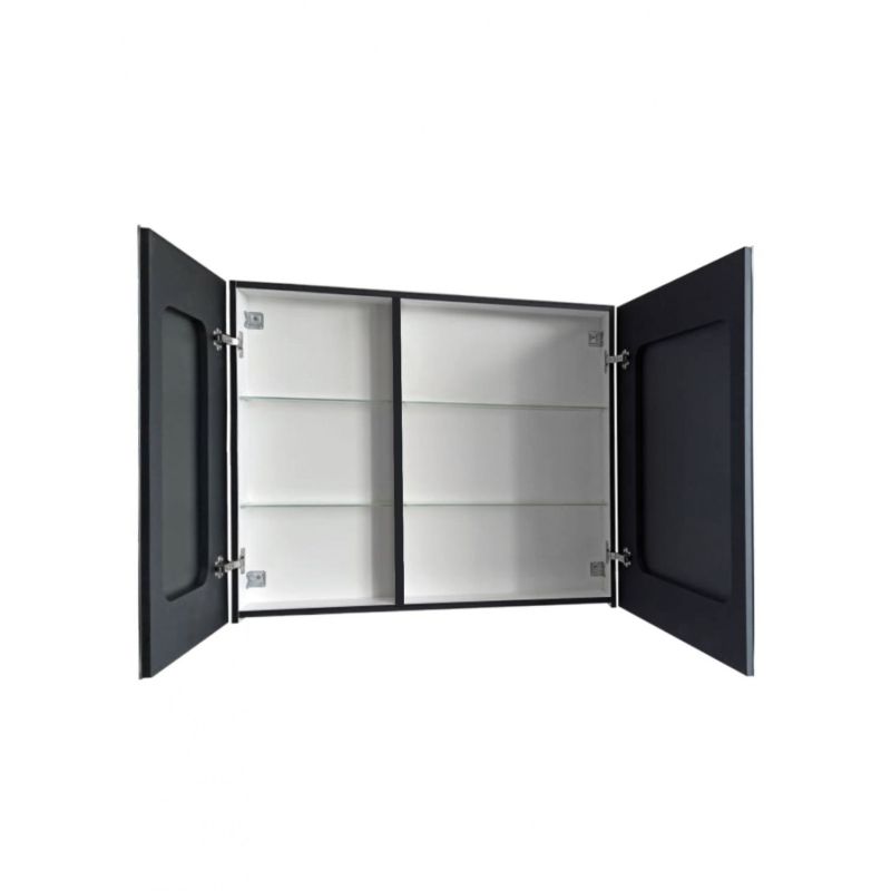 Зеркало-шкаф с подсветкой ART&MAX TECHNO AM-Tec-1000-800-2D-F-Nero