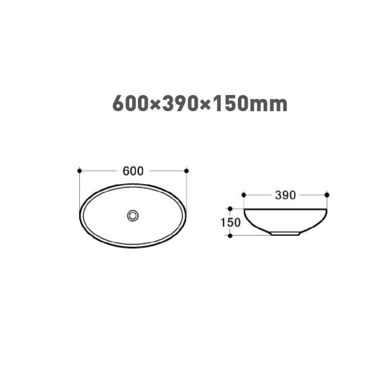 Раковина керамическая накладная Art&Max AM2390