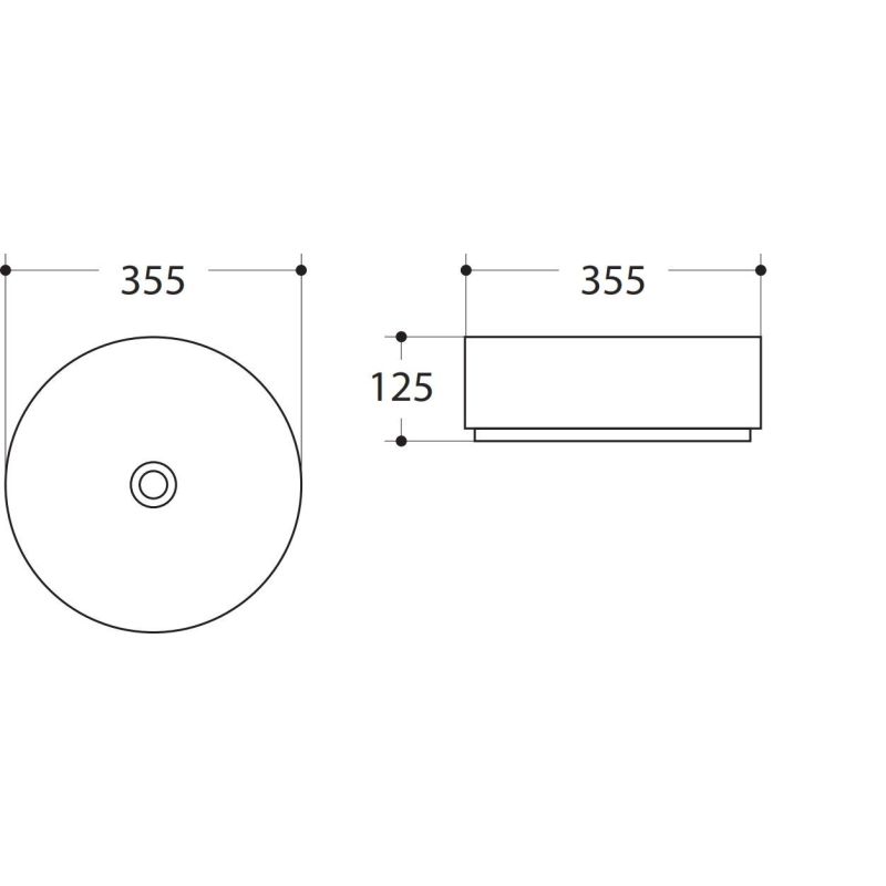 Раковина керамическая накладная Art&Max AM-7078-D