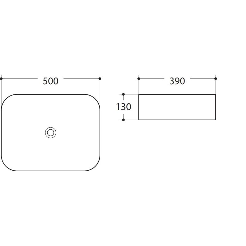 Раковина керамическая накладная Art&Max AM-78109-MB
