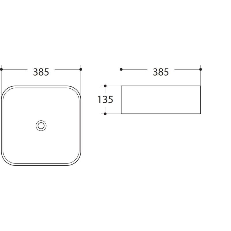 Раковина керамическая накладная Art&Max AM-78110