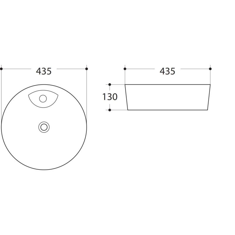Раковина керамическая накладная Art&Max AM-78111