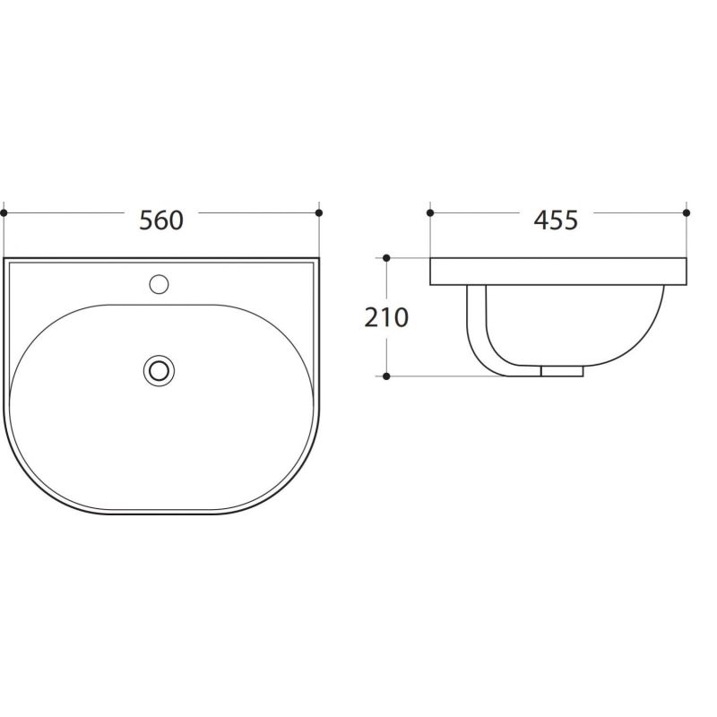 Раковина керамическая Art&Max AM-78364