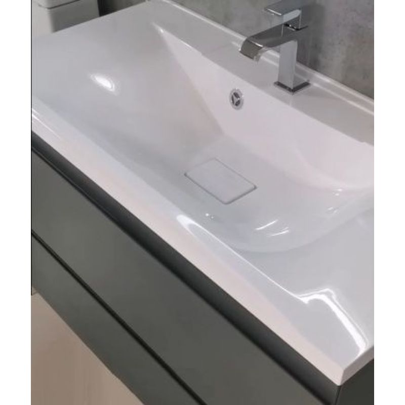 Раковина Art&Max AM-LAV-750-MR-FP 75 см искусственный мрамор, белый