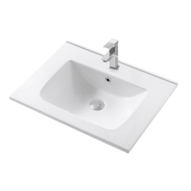 Тумба под раковину Art&Max Platino AM-Platino-600-2C-SO-BM-Cer, 60 см, подвесная, цвет белый матовый