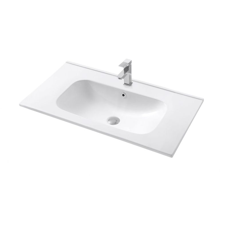 Тумба под раковину Art&Max Platino AM-Platino-900-2C-SO-GM-Cer, 90 см, подвесная, цвет серый матовый