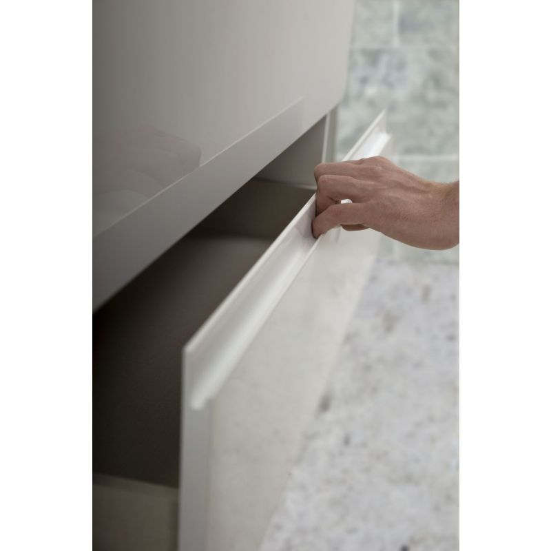 Тумба под раковину Art&Max AM-Bianchi-900-2C-SO-BL, 90 x 45 x 55 см подвесная, белый глянцевый