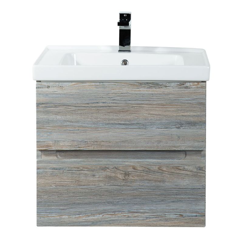 Тумба под раковину Art&Max Techno 60 см подвесная, сосна, AM-Techno-600-2C-SO-LW635