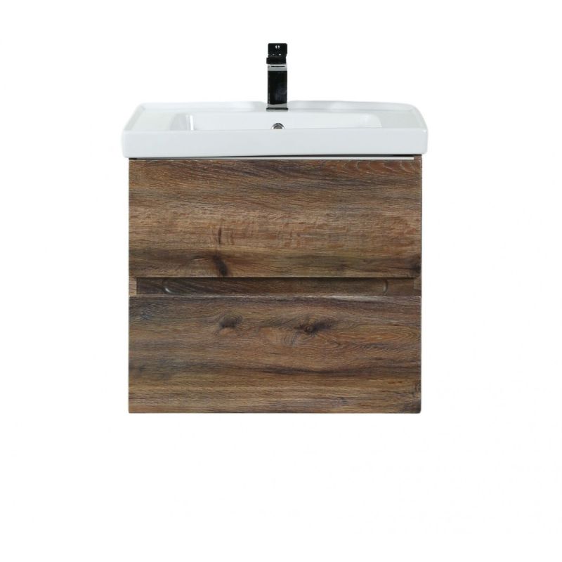 Тумба под раковину Art&Max Techno 60 см подвесная, дуб бомонд лофт, AM-Techno-600-2C-SO-LW646
