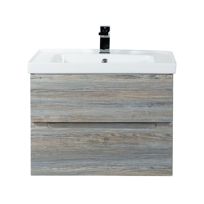 Тумба под раковину Art&Max Techno 70 см подвесная, сосна, AM-Techno-700-2C-SO-LW635